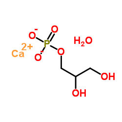 Calcium 2,3-dihydroxypropyl phosphate hydrate (1:1:1) Structure