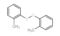 Disulfide,bis(2-methylphenyl) Structure