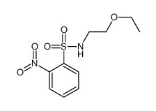 N-(2-ethoxyethyl)-2-nitrobenzenesulfonamide结构式