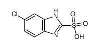 5(6)-Chlorobenzimidazole-2-sulfonic acid结构式