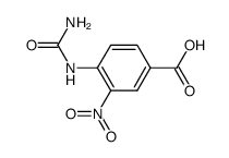 3-nitro-4-ureido-benzoic acid Structure