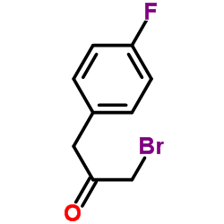 1-Bromo-3-(4-fluorophenyl)acetone结构式