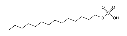 tetradecyl hydrogen sulphate结构式