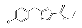Ethyl 2-(4-chlorobenzyl)-1,3-thiazole-4-carboxylate Structure