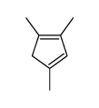 1,2,4-trimethylcyclopenta-1,3-diene结构式