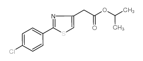 propan-2-yl 2-[2-(4-chlorophenyl)-1,3-thiazol-4-yl]acetate Structure