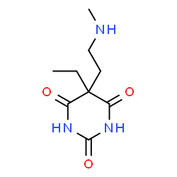 2,4,6(1H,3H,5H)-Pyrimidinetrione,5-ethyl-5-[2-(methylamino)ethyl]-(9CI) Structure