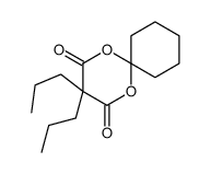 3,3-dipropyl-1,5-dioxaspiro[5.5]undecane-2,4-dione Structure
