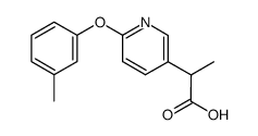2-(6-m-tolyloxy-pyridin-3-yl)-propionic acid结构式