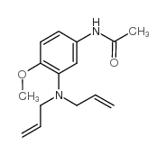 3-(N,N-二烯丙基)氨基-4-甲氧基乙酰苯胺结构式