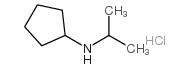 Cyclopentyl-isopropyl-aminehydrochloride Structure
