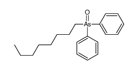 [octyl(phenyl)arsoryl]benzene Structure