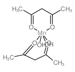 manganese; pentane-2,4-dione; dihydrate Structure