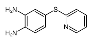 4-pyridin-2-ylsulfanylbenzene-1,2-diamine结构式
