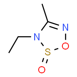 3H-1,2,3,5-Oxathiadiazole, 3-ethyl-4-methyl-, 2-oxide (9CI) Structure
