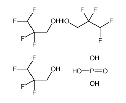三(2,2,3,3-四氟丙基)磷酸酯结构式