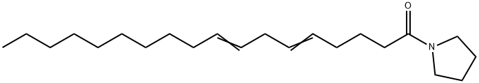 1-(1-Oxo-5,8-octadecadienyl)pyrrolidine结构式