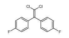 1,1-dichloro-2,2-bis-(4-fluoro-phenyl)-ethene Structure