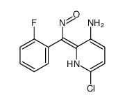 6-chloro-2-[(2-fluorophenyl)-nitrosomethylidene]-1H-pyridin-3-amine Structure