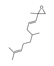 2-(4,8-dimethylnona-1,7-dienyl)-2-methyloxirane Structure