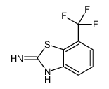 7-(三氟甲基)苯并[d]噻唑-2-胺结构式