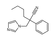 alpha-butyl-alpha-phenyl-1H-imidazole-1-propiononitrile Structure
