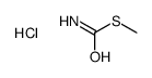 S-methyl carbamothioate,hydrochloride Structure