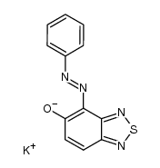 4-phenylazo-benzo[1,2,5]thiadiazol-5-ol, potassium salt Structure