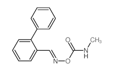 [(2-phenylphenyl)methylideneamino] N-methylcarbamate结构式