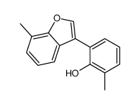 2-methyl-6-(7-methyl-1-benzofuran-3-yl)phenol结构式