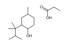 2-(2,3-dimethylbutan-2-yl)-4-methylcyclohexan-1-ol,propanoic acid结构式