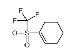 1-(trifluoromethylsulfonyl)cyclohexene结构式