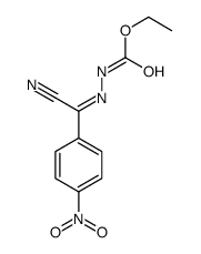 ethyl N-[[cyano-(4-nitrophenyl)methylidene]amino]carbamate Structure