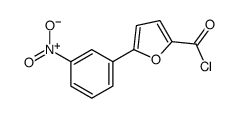 5-(3-硝基苯基)呋喃-2-甲酰氯结构式
