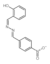 6-[[(2Z)-2-[(4-nitrophenyl)methylidene]hydrazinyl]methylidene]cyclohexa-2,4-dien-1-one Structure