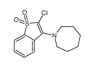 3-(azepan-1-yl)-2-chloro-1-benzothiophene 1,1-dioxide结构式