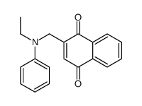 2-[(N-ethylanilino)methyl]naphthalene-1,4-dione Structure