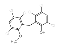 Phenol,3,4,6-trichloro-2-[(2,3,5-trichloro-6-methoxyphenyl)methyl]-结构式