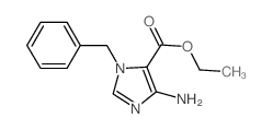 1-(4-甲氧基苄基)-4-氨基-1H-咪唑-5-羧酸乙酯结构式