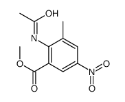 Methyl 2-acetamido-3-methyl-5-nitrobenzoate结构式