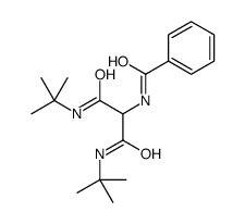 2-benzamido-N,N'-ditert-butylpropanediamide结构式
