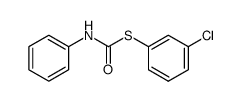 S-(3-chlorophenyl)-N-phenyl thiocarbamate结构式