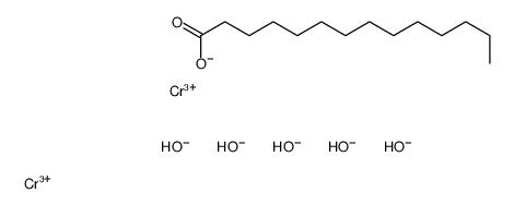 pentahydroxy(tetradecanoato)dichromium Structure