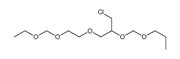 1-chloro-3-[2-(ethoxymethoxy)ethoxy]-2-(propoxymethoxy)propane结构式
