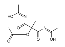 1,1-bis(N-acetylcarbamoyl)ethyl acetate结构式