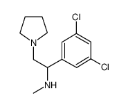[1-(3,5-二氯-苯基)-2-吡咯烷-1-基-乙基]-甲胺结构式