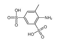 2-aminotoluene-3,5-disulphonic acid结构式