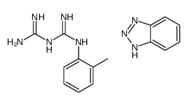 1-(o-tolyl)biguanide, compound with 1H-benzotriazole (1:1) Structure