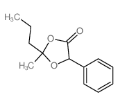 1,3-Dioxolan-4-one,2-methyl-5-phenyl-2-propyl-结构式