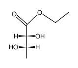 (+/-)-threo-ethyl 2,3-dihydroxybutanoate结构式